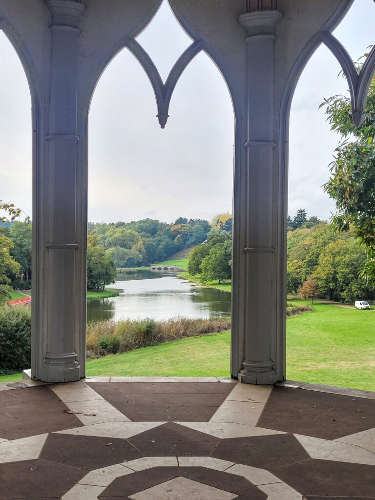 Picture of the view from the Gothic Temple at Painshill Park