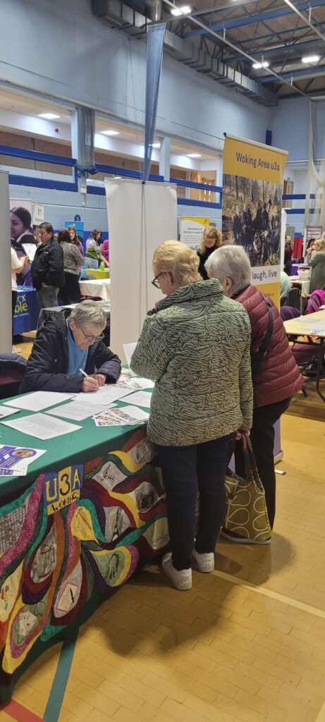 WAu3a stand at the Volunteer fair